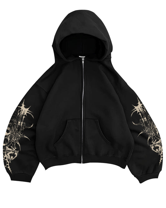 Zip Hoodie Die in Silence
