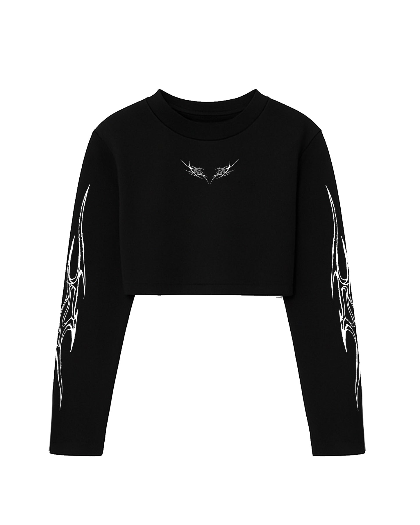 CROP TOP MANGA LARGA ARANEA