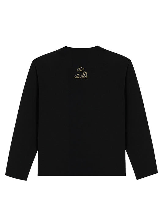 SHIRT MANGA LARGA DIE IN SILENCE