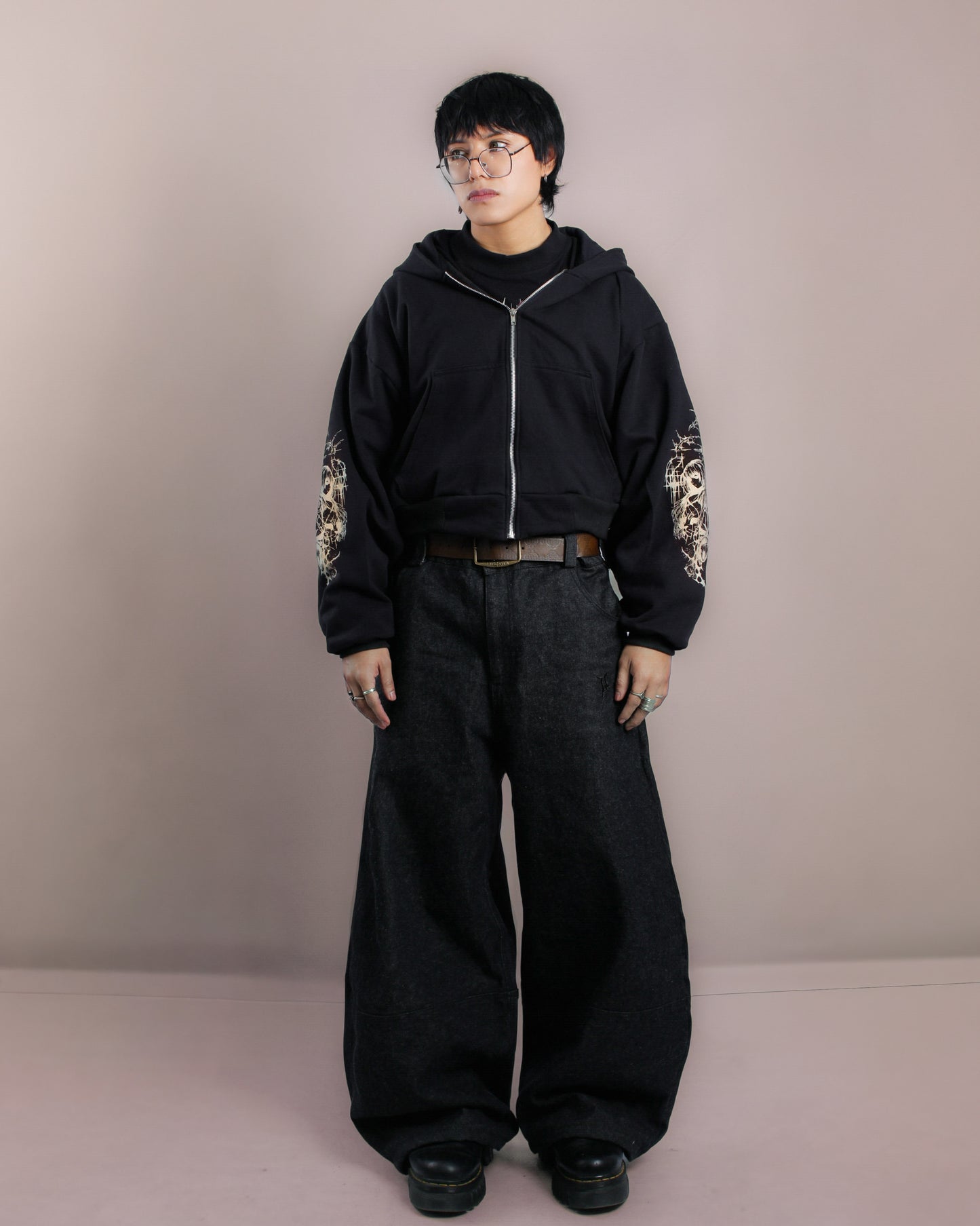 Zip Hoodie Die in Silence