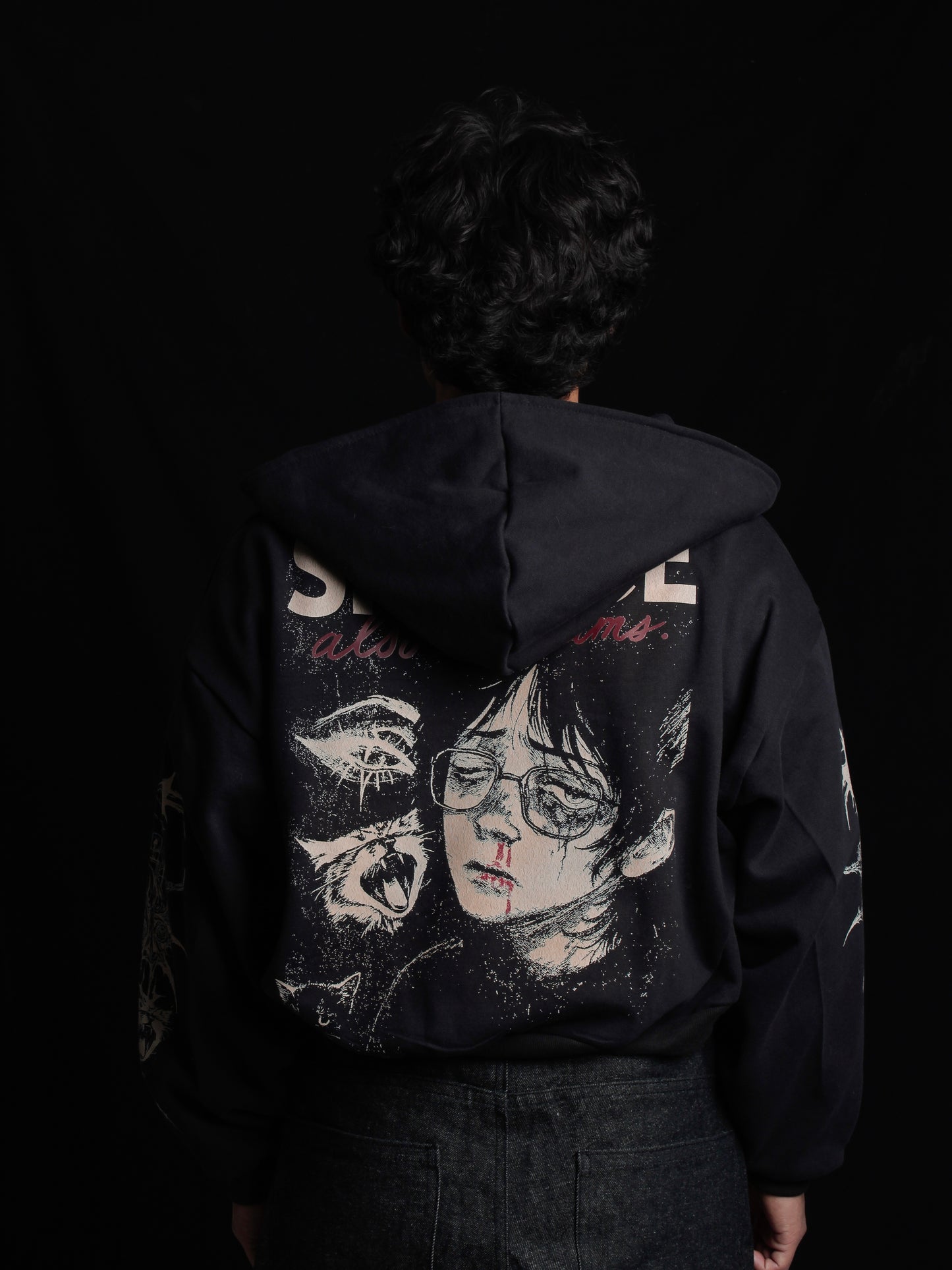 Zip Hoodie Die in Silence